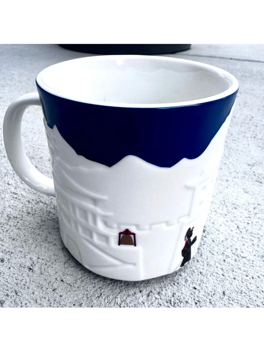 Starbucks Collector Relief Series Xian Mug with Blue and White Cityscape